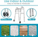 Andador plegable para personas mayores, marco plegable de acero resistente para adultos - Quierox - Tienda Online