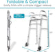 Andador plegable para personas mayores, marco plegable de acero resistente para adultos - Quierox - Tienda Online