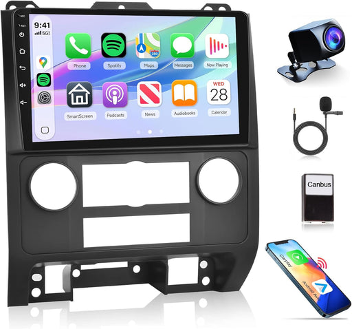 Android 15 Radio estéreo de coche para Ford Escape 2007 - 2012/Mazda, inalámbrico Carplay - Quierox - Tienda Online