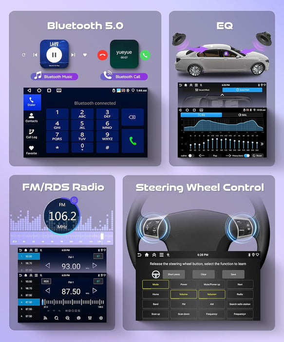 Android 15 Radio estéreo de coche para Ford Escape 2007 - 2012/Mazda, inalámbrico Carplay - Quierox - Tienda Online