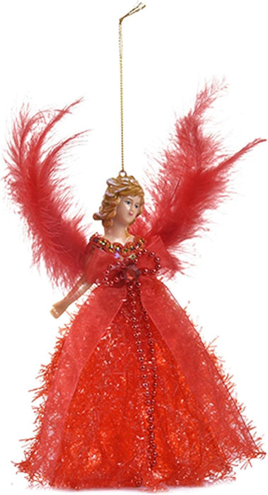 Ángeles navideños para árbol | Adornos navideños de ángel, adorno de ángel con alas para árbol de Navidad - Quierox - Tienda Online