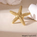 Anillo Abierto Para mujer De Acero Inoxidable Con Diseño De Estrella De Mar - Quierox - Tienda Online