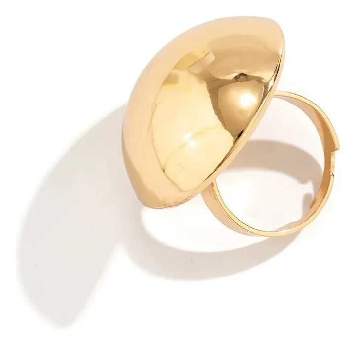 Anillo Ajustable de metal brillante con forma de bola, para mujer - Quierox - Tienda Online
