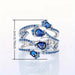 Anillo chic con diseño multicapa de piedra pavé - Quierox - Tienda Online