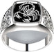 Anillo con diseño retro para hombre y mujer, con galvanoplastia y forma de escorpión, estilo hip hop - Quierox - Tienda Online