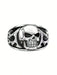 Anillo con forma de calavera, joyería de moda vintage audaz de estilo hip - hop - Quierox - Tienda Online