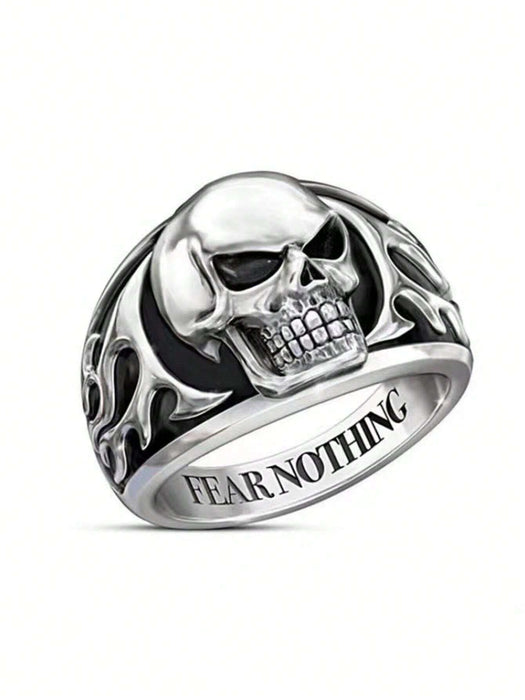 Anillo con forma de calavera, joyería de moda vintage audaz de estilo hip - hop - Quierox - Tienda Online
