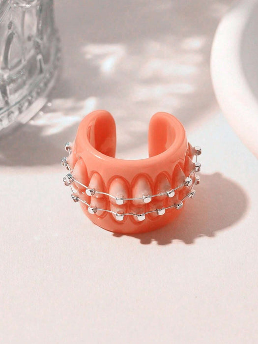 Anillo con forma de dientes divertidos, anillos abiertos encantadores - Quierox - Tienda Online