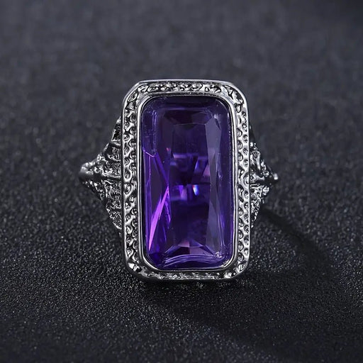 Anillo de aleación con cuentas de resina grandes y cuadradas, ideal como regalo - Quierox - Tienda Online