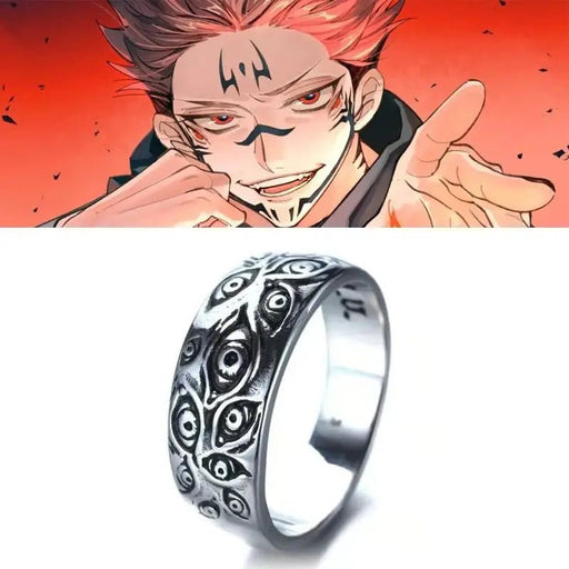 Anillo de Anime Jujutsu Kaisen, anillo de ojo muerto negro Unisex - Quierox - Tienda Online