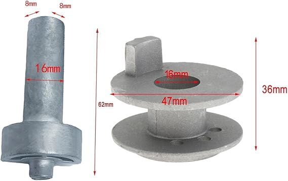 Anillo de carrete con barra de carrete para repuestos de aluminio para sombrillas - Quierox - Tienda Online