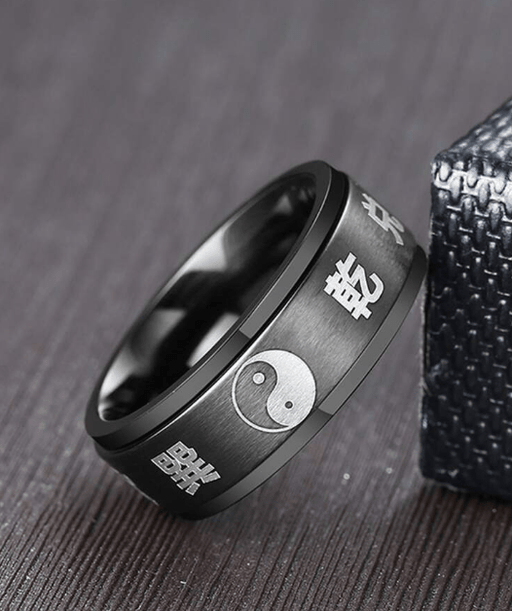 Anillo de con diseño de Yin y Yang - Quierox - Tienda Online