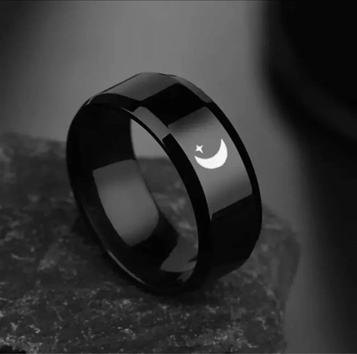 Anillo de grabado de Luna, unisex. - Quierox - Tienda Online
