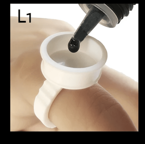Anillo de soporte de pegamento para extensiones de pestañas, desechable, para tatuajes - Quierox - Tienda Online