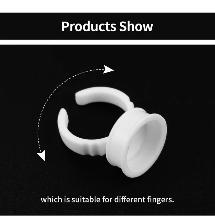 Anillo de soporte de pegamento para extensiones de pestañas, desechable, para tatuajes - Quierox - Tienda Online