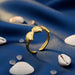 Anillo de triple concha marina de acero inoxidable para mujer - Quierox - Tienda Online