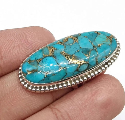 Anillo de turquesa estilo europeo y americano vintage - Quierox - Tienda Online