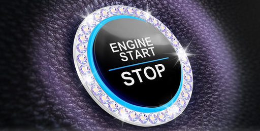 Anillo decorativo para arranque y parada de motor de coche con diamantes de imitación - Quierox - Tienda Online
