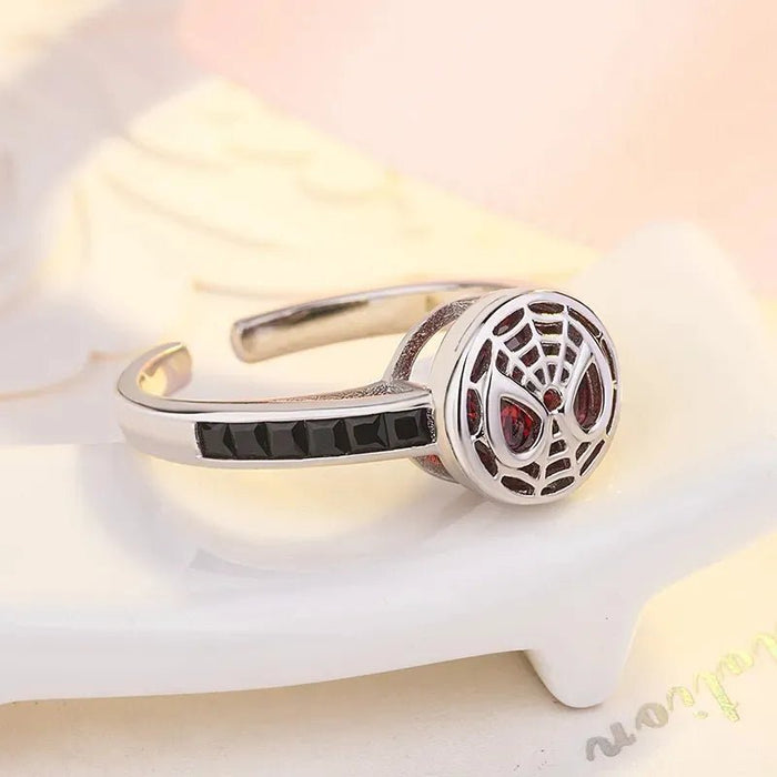 Anillo El Hombre Araña Spiderman Creativo Elegante De Moda Plateado Ajustable - Quierox - Tienda Online