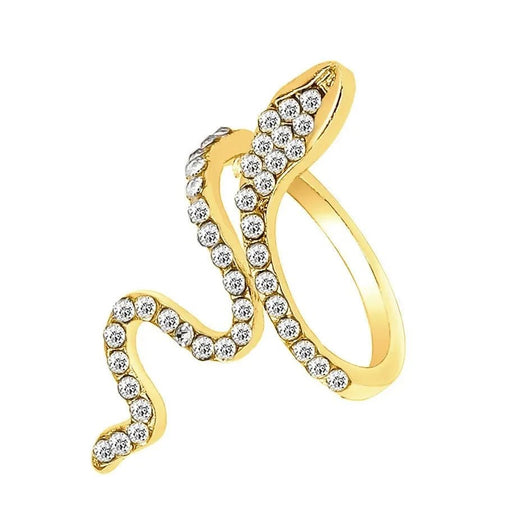Anillo gótico abierto de serpiente para mujer, anillos ajustables - Quierox - Tienda Online