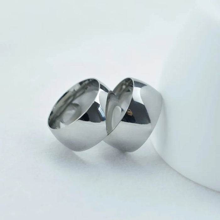 Anillos de acero inoxidable pulido de alta calidad hombre - Quierox - Tienda Online
