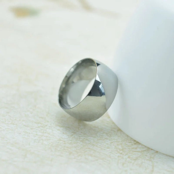 Anillos de acero inoxidable pulido de alta calidad hombre - Quierox - Tienda Online