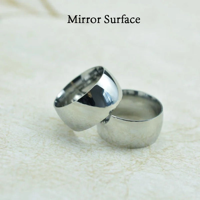 Anillos de acero inoxidable pulido de alta calidad hombre - Quierox - Tienda Online