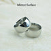 Anillos de acero inoxidable pulido de alta calidad hombre - Quierox - Tienda Online