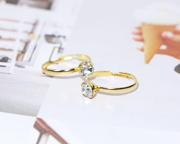 Anillos de compromiso de diamante falso ajustable - Quierox - Tienda Online