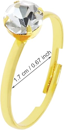 Anillos de compromiso de diamante falso ajustable - Quierox - Tienda Online