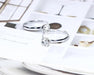 Anillos de compromiso de diamante falso ajustable - Quierox - Tienda Online