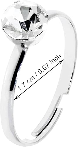 Anillos de compromiso de diamante falso ajustable - Quierox - Tienda Online