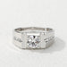 Anillos De Hombre Plateado de Caballero con diamante de imitacion - Quierox - Tienda Online
