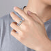 Anillos De Hombre Plateado de Caballero con diamante de imitacion - Quierox - Tienda Online