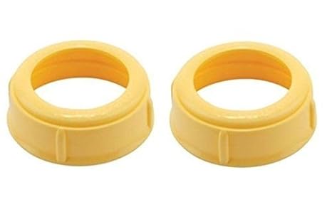 Anillos para tetinas de biberón Medela, Para flujo lento o medio, base ancha (2 anillos) - Quierox - Tienda Online