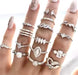Anillos Set 15 Mujer Moderno Boho Hippie Chic - Quierox - Tienda Online