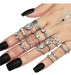 Anillos Set 15 Mujer Moderno Boho Hippie Chic - Quierox - Tienda Online