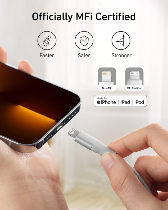 Anker PowerLine+ II - Cable Lightning (2 m), certificado MFi para iPhone - Quierox - Tienda Online