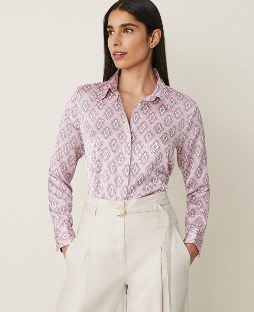 Ann Taylor Camisa esencial Foulard, talla pequeña, color orquídea, para mujer - Quierox - Tienda Online