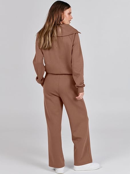 ANRABESS Conjunto de 2 piezas para mujer, sudadera de gran tamaño, pantalones deportivos - Quierox - Tienda Online