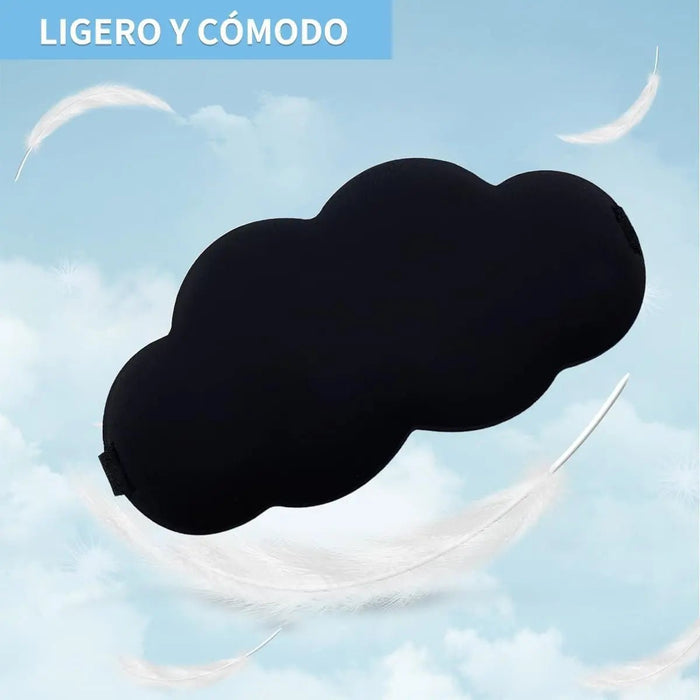 Antifaz de Descanso para Dormir con forma de nube Negro - Quierox - Tienda Online