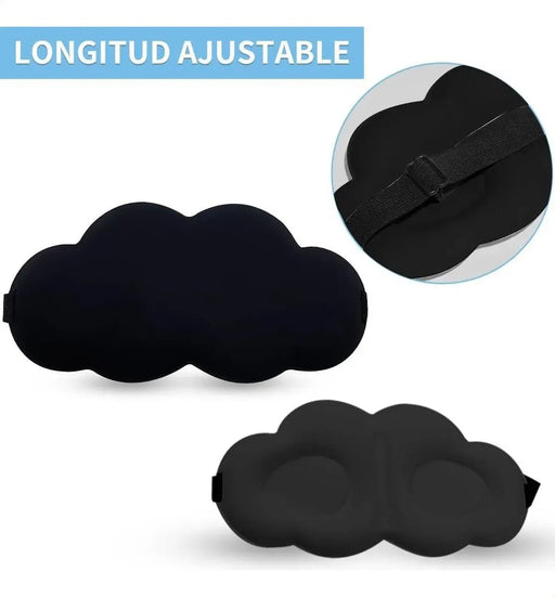 Antifaz de Descanso para Dormir con forma de nube Negro - Quierox - Tienda Online