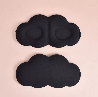 Antifaz de Descanso para Dormir con forma de nube Negro - Quierox - Tienda Online