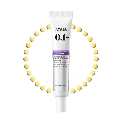 ANUA Retinol 0.1 Crema revitalizante de ojos con cafeína, para hidratación - Quierox - Tienda Online