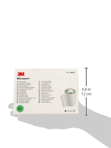 Apósito de papel delicado 3M Micropore™ 5, 10 cm x 9,14 m, paquete de 6 - Quierox - Tienda Online