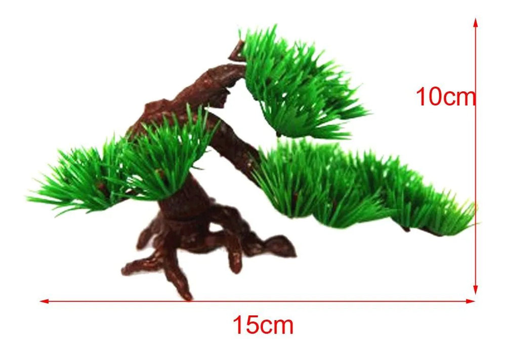 Arbol de pino artificial para decoración de bonsái, accesorios de acuario - Quierox - Tienda Online