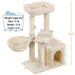 Árbol para gatos Yaheetech de 87,3 cm de altura con casita. - Quierox - Tienda Online