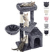 Árbol para gatos Yaheetech de 87,3 cm de altura con casita. - Quierox - Tienda Online