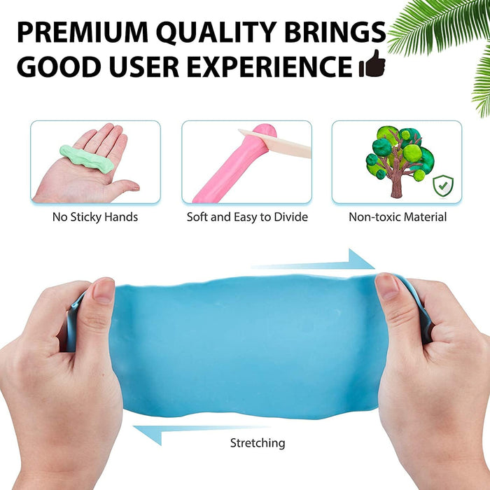 Arcilla del polímero iFergoo 32 bloques de arcilla de colores para horno para modelar - Quierox - Tienda Online
