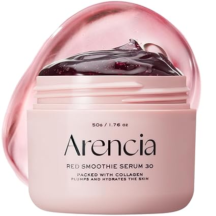 ARENCIA Suero de Mascarilla Facial de Smoothie Rojo Nocturno, Luminoso y Calmante - Quierox - Tienda Online